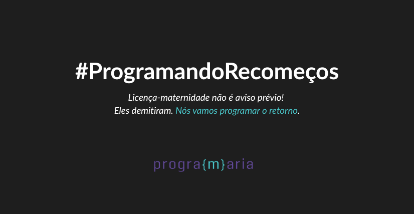 Campanha Programando Recomeços
