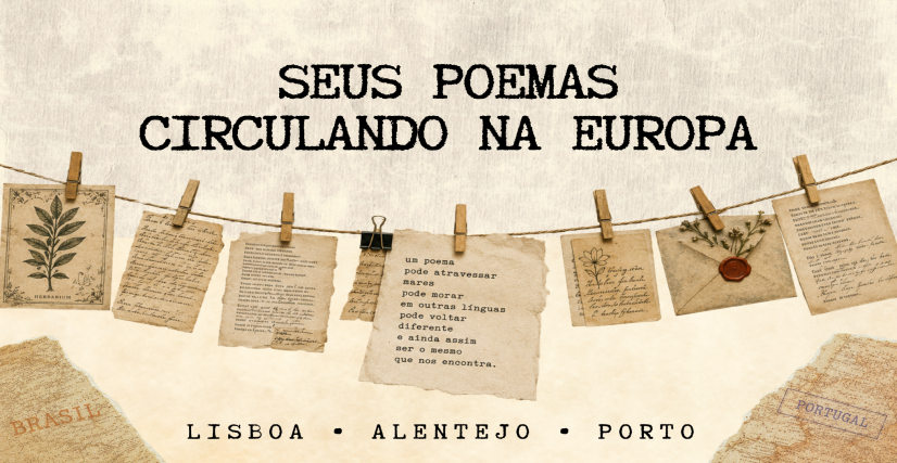 Seus poemas circulando na Europa