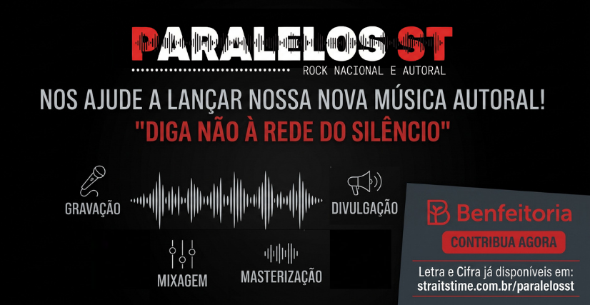 Gravação de músicas autorais da Paralelos ST