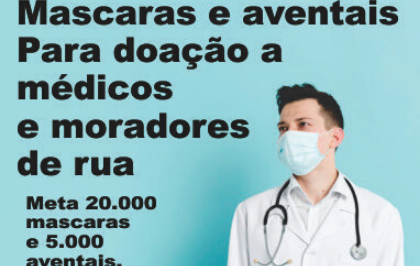 20.000 MASCARAS E AVENTAIS PARA DOAÇÃO 