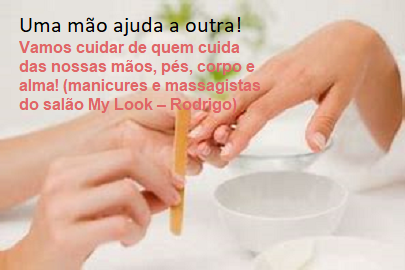 Uma mão ajuda a outra - Salão MyLook