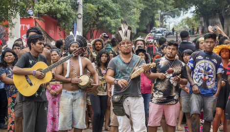 Rede de apoio aos Guarani da TI Jaraguá.