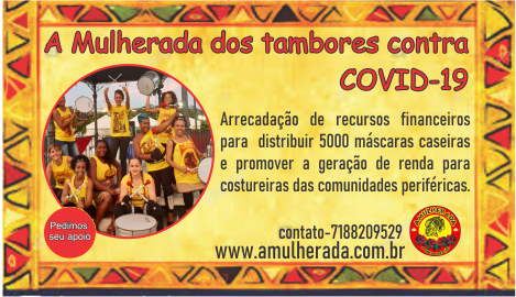 A Mulherada dos tambores contra COVID 19