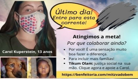 Bat mitzvá do Bem / Food for the hungry