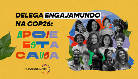 Jovens do Engajamundo na COP26