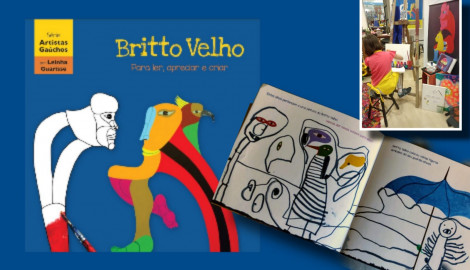 A arte de colorir os dias  - Livro-Brinquedo Britto Velho de Léa Guarisse