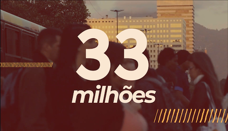 É pelos 33 milhões