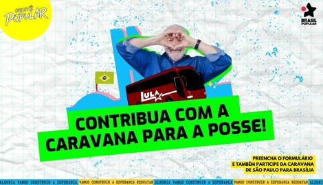 Caravana popular para a posse de Lula