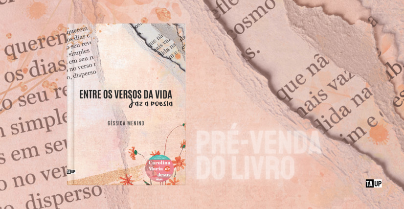 Livro Entre os versos da vida jaz a poesia, de Géssica Menino