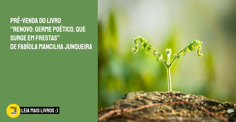 Livro RENOVO: Germe poético que surge em frestas, de Fabíola Mancilha Junqueira