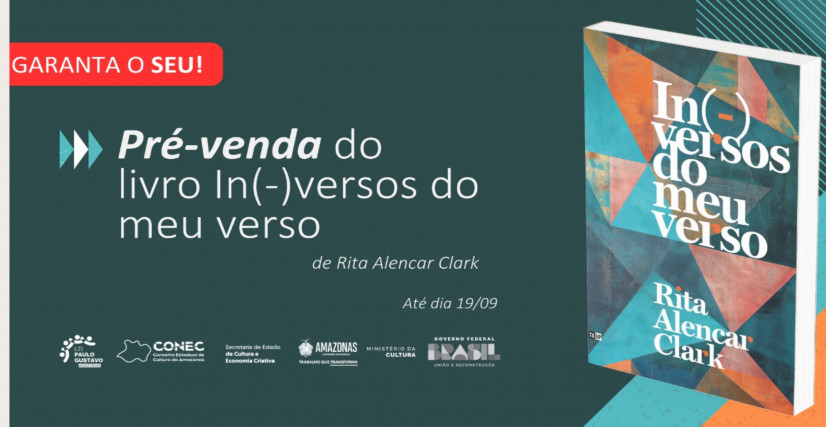 Livro In(-)versos do meu verso, de Rita Alencar Clark