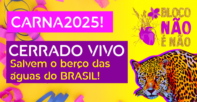 Vou botar o Bloco na rua em defesa do cerrado!