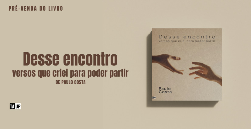Pré-venda do livro Desse encontro: versos que criei para poder partir