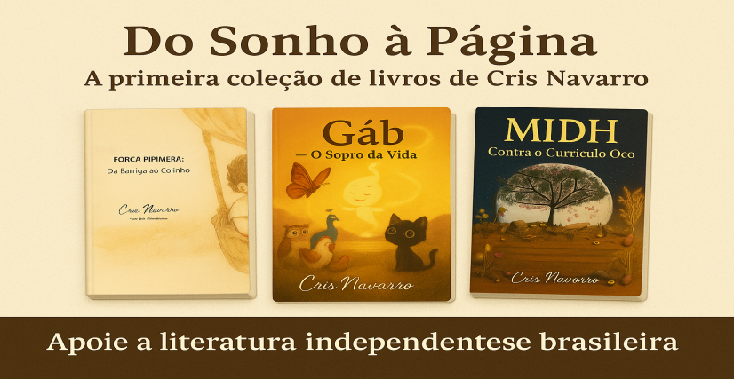 Do Sonho à Página: a primeira coleção de livros de Cris Navarro