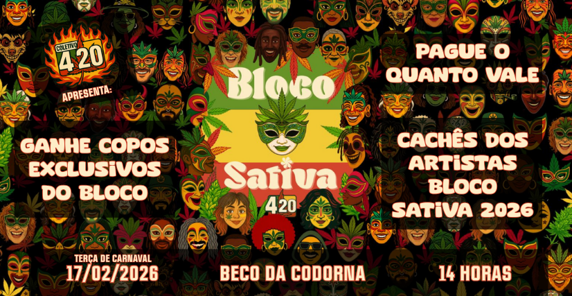 Pague o quanto vale - cachês do Bloco Sativa 2026