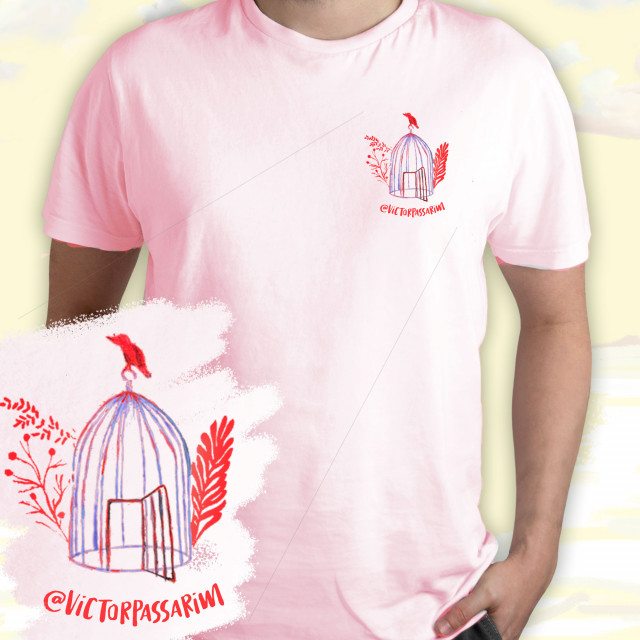 Camiseta Passarim Abre Gaiolas