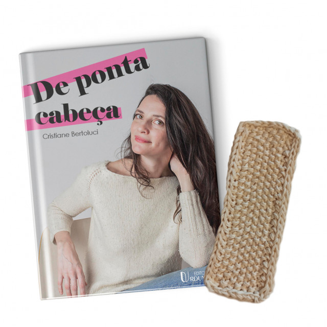 Livro + Marca Páginas de Tricô