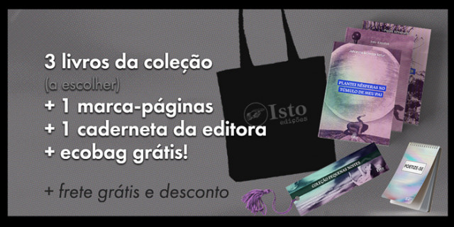 – Três livros + ecobag + desconto