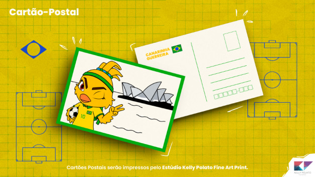 Cartão Postal Canarinha - Digital