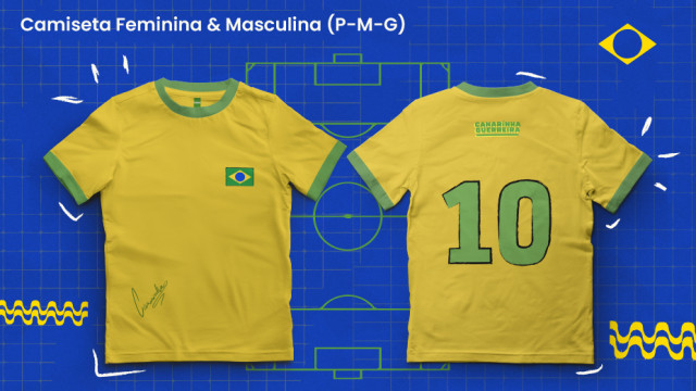 Camiseta Canarinha Autografada