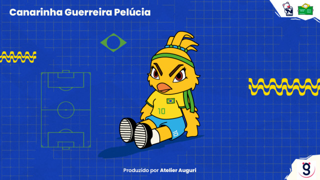 Pelúcia da Canarinha Guerreira