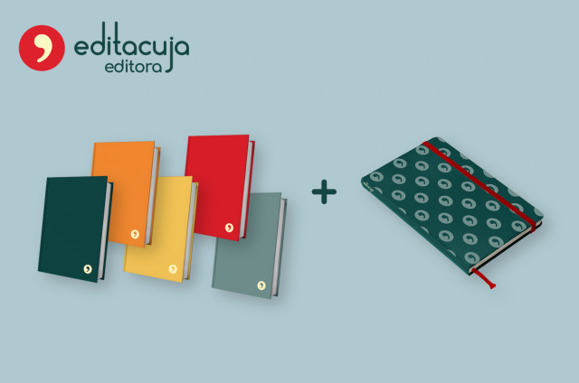 Apoie a editacuja - 5 livros + caderno