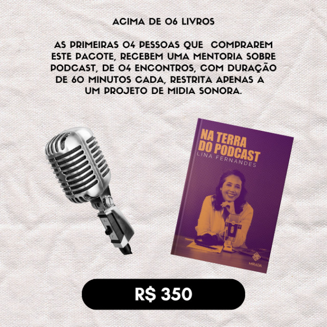 Acima de 06 livros  + Mentoria + Frete