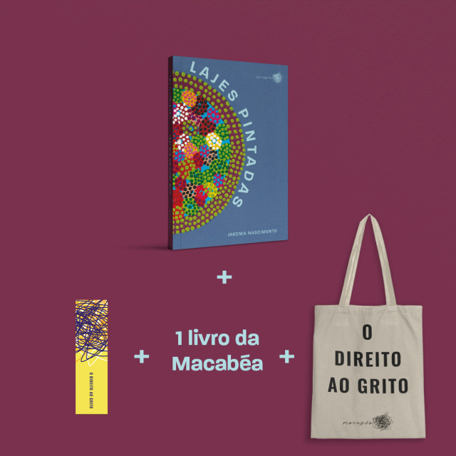 lajes pintadas + livro macabéa + ecobag