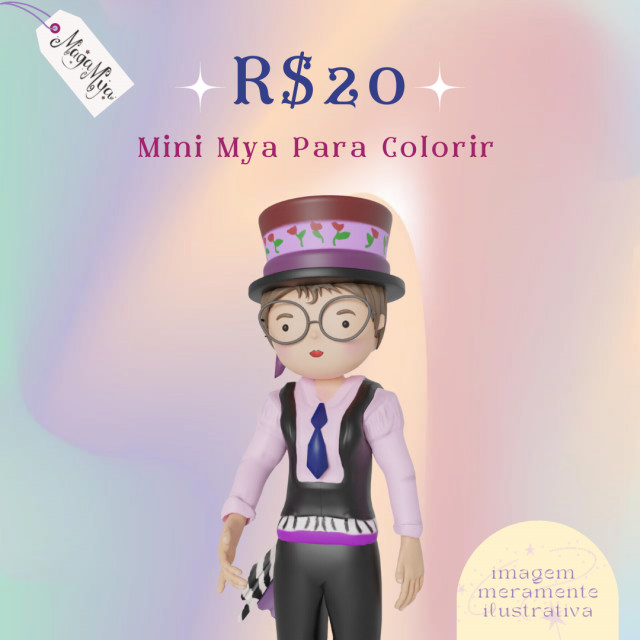 Mini Mya Para Colorir