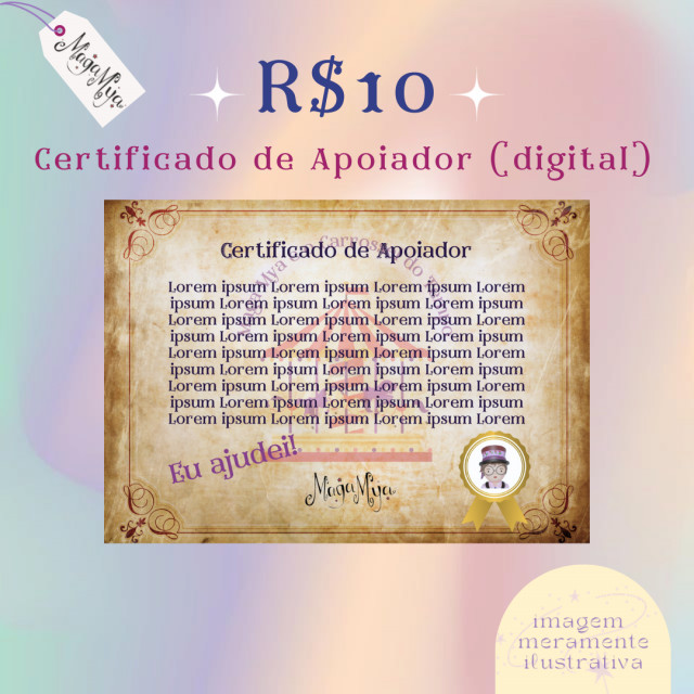 Certificado de Apoiador (digital)