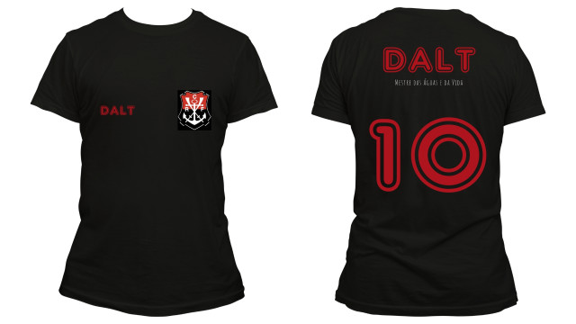 CAMISA TORCEDOR APOIADOR DALT PRETA
