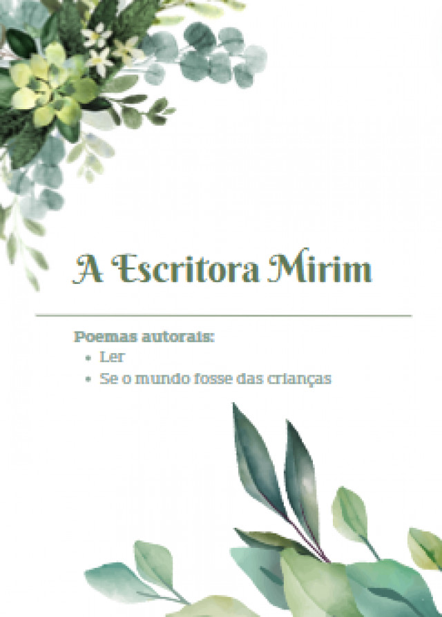 Livro Digital com poemas autorais
