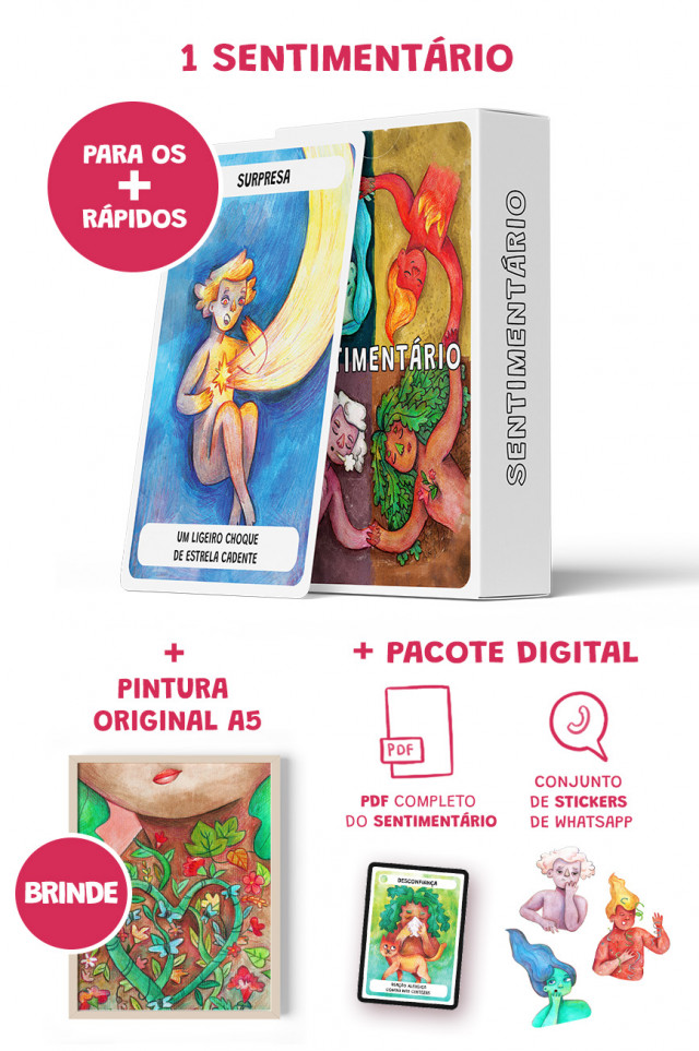 SENTIMENTÁRIO + PINTURA ORIGINAL BRINDE!