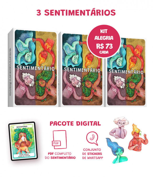 KIT ALEGRIA: 03 SENTIMENTÁRIOS