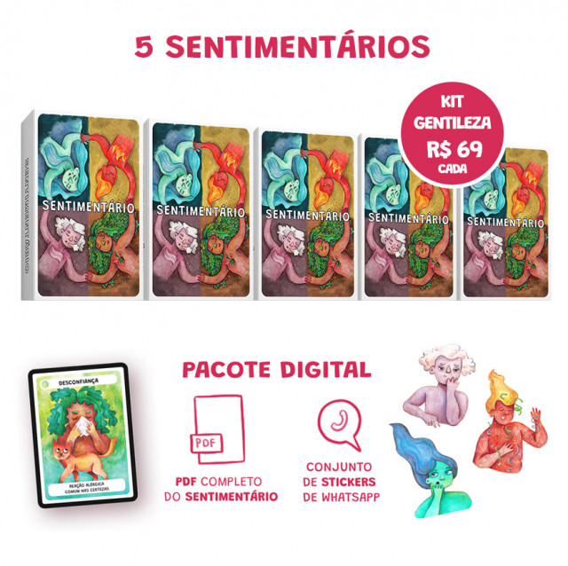 KIT GENTILEZA: 05 SENTIMENTÁRIOS