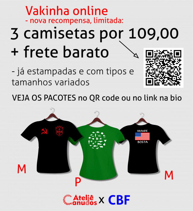3 camisetas já prontas - estampadas