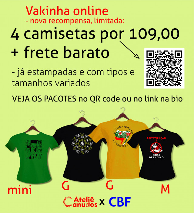 4 camisetas já prontas - estampadas