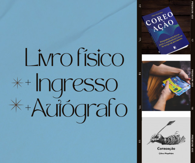 Livro Coreoção autografado no lançamento