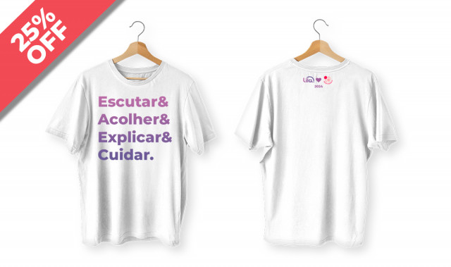 [PROMO] CAMISETA LILA BRANCA