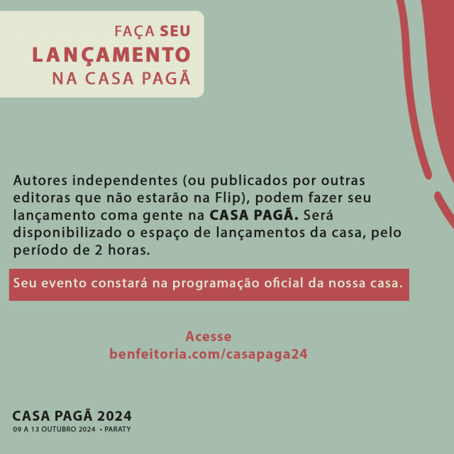 Faça seu lançamento na Casa Pagã
