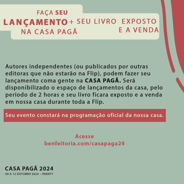 Lançamento e seu livro a venda na Casa