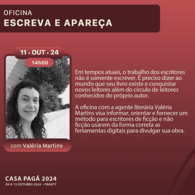 Escreva e apareça, com Valéria Martins