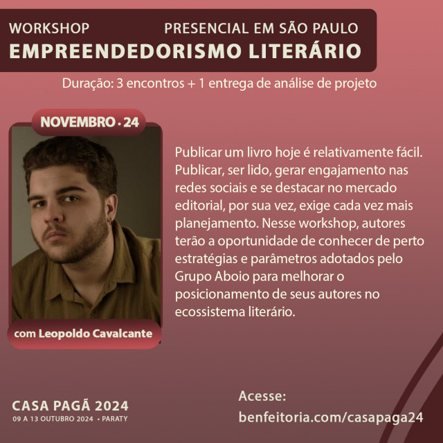 EMPREENDEDORISMO LITERÁRIO   workshop SP