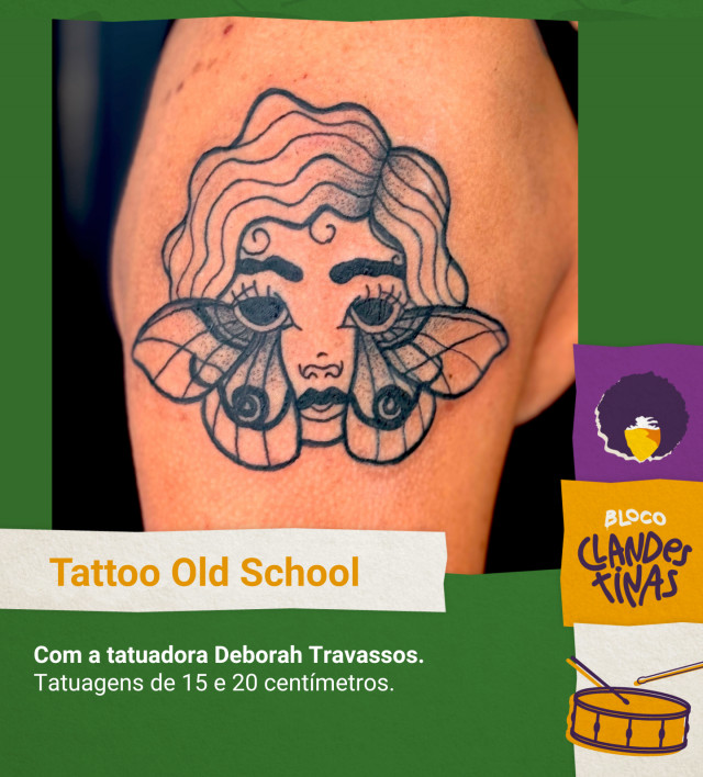 Tatuagem Old School - Deborah Travassos