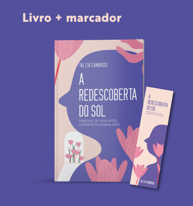 Livro preto e branco + marcador