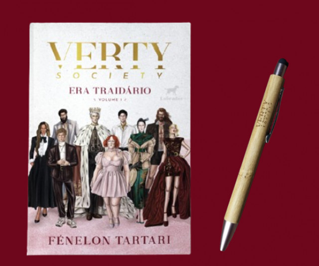 Livro + Caneta de Bambu