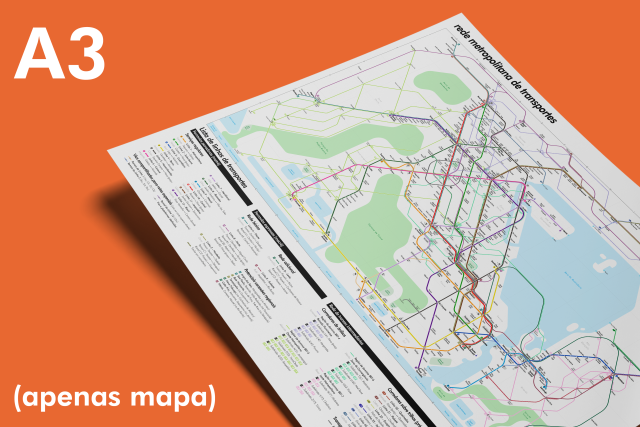 Mapa com diagrama de redes (A3)