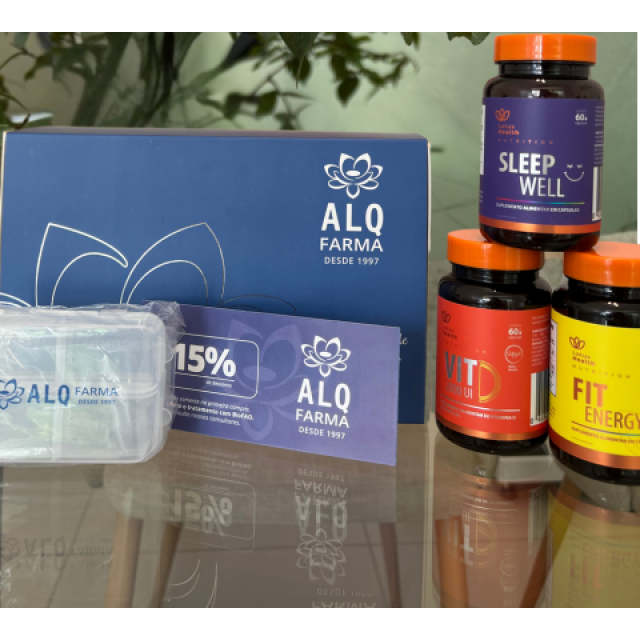 Kit: Vitaminas+ Ecobag+ porta capsulas
