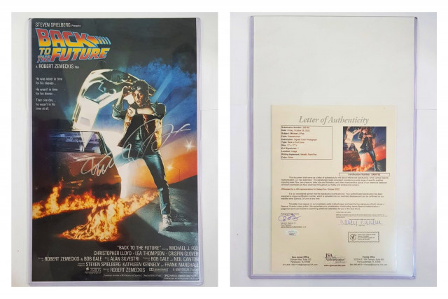 BACK TO THE FUTURE AUTOG. MICHAEL J FOX!