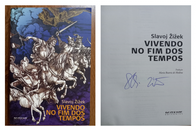 LIVRO SLAVOJ ZIZEK AUTOGRAFADO!